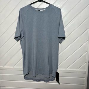 Lululemon Drysense Short Sleeve L Heathered Chambray